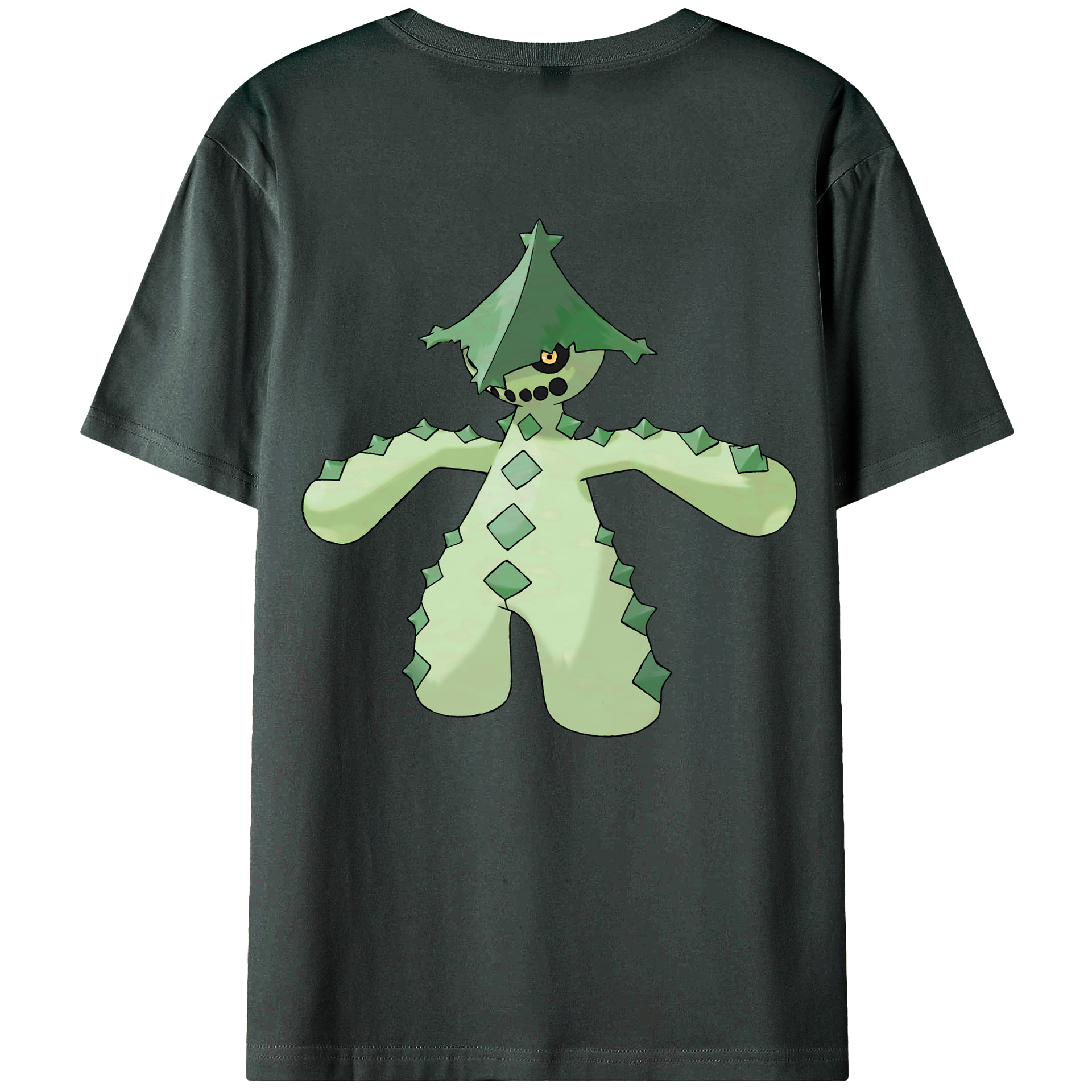 （画像用） ポケットモンスター Pokémon 綿100％ メンズ半袖Tシャツ（バックプリント） 通気性